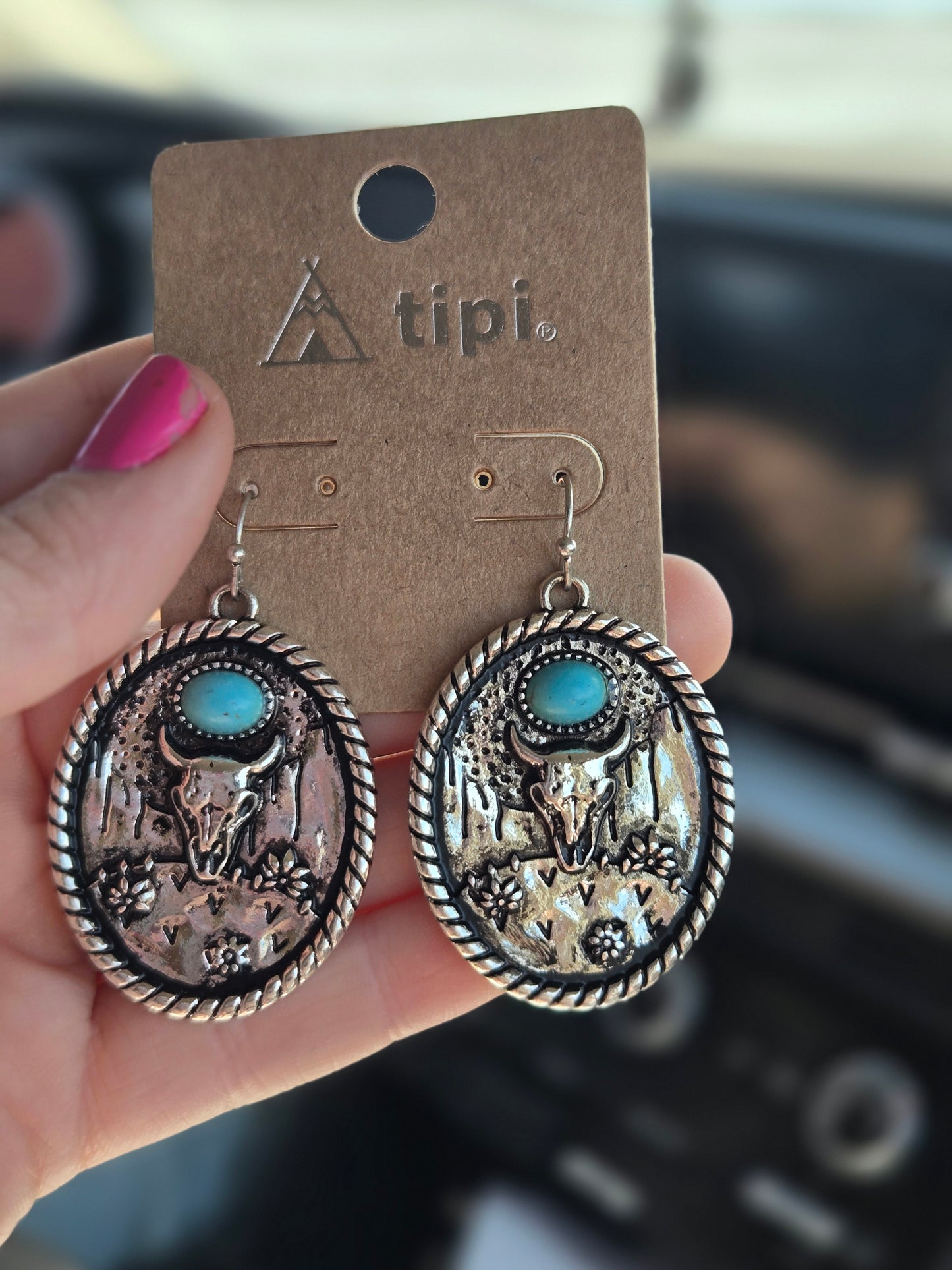 Steer earrings