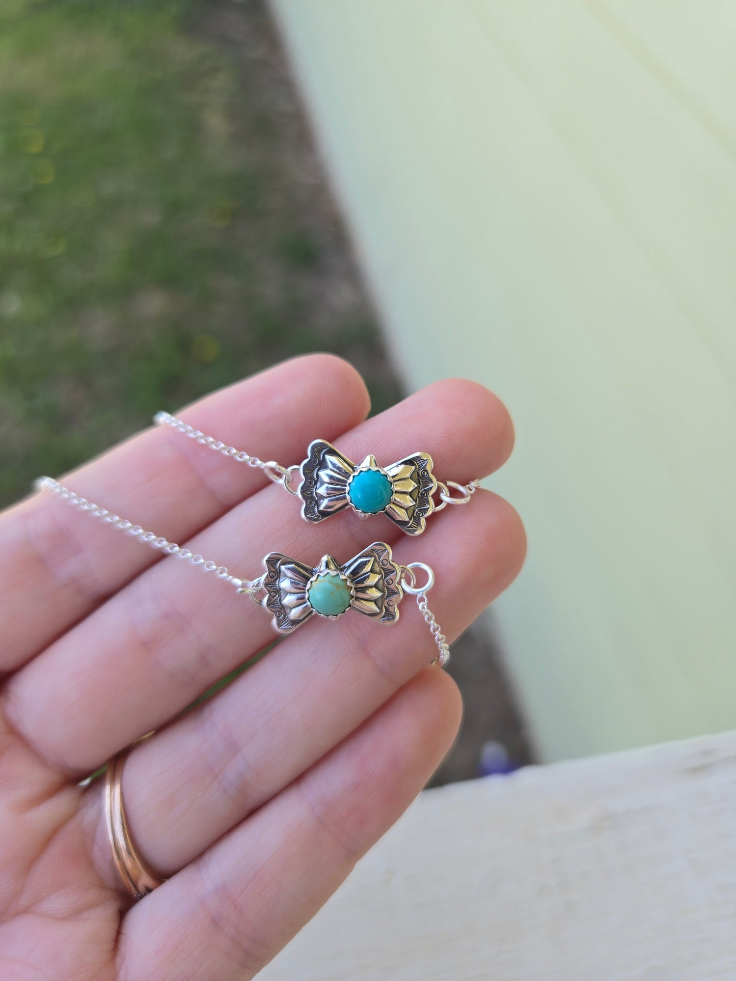 Butterfly concho necklaces