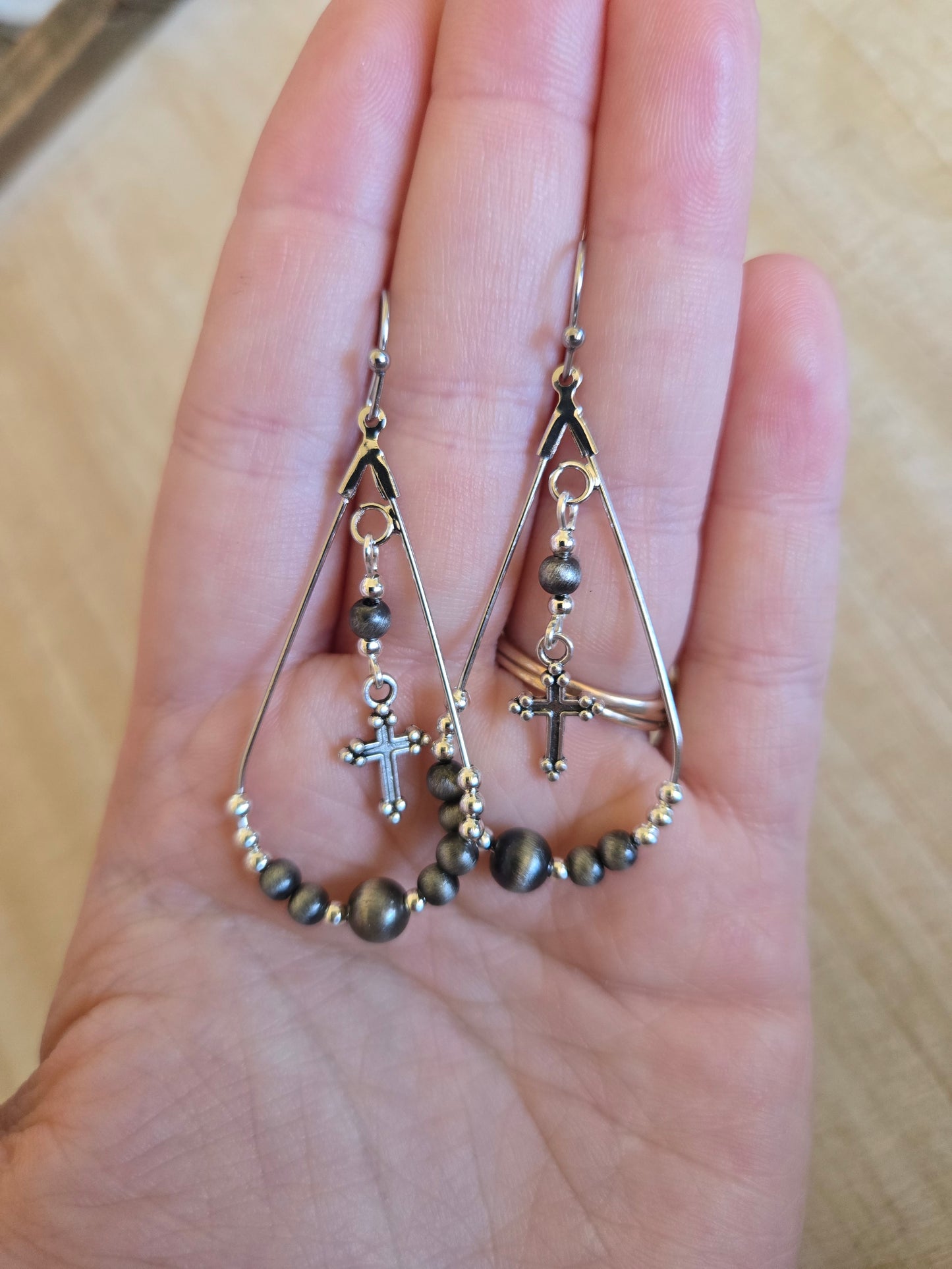 Cross earrings