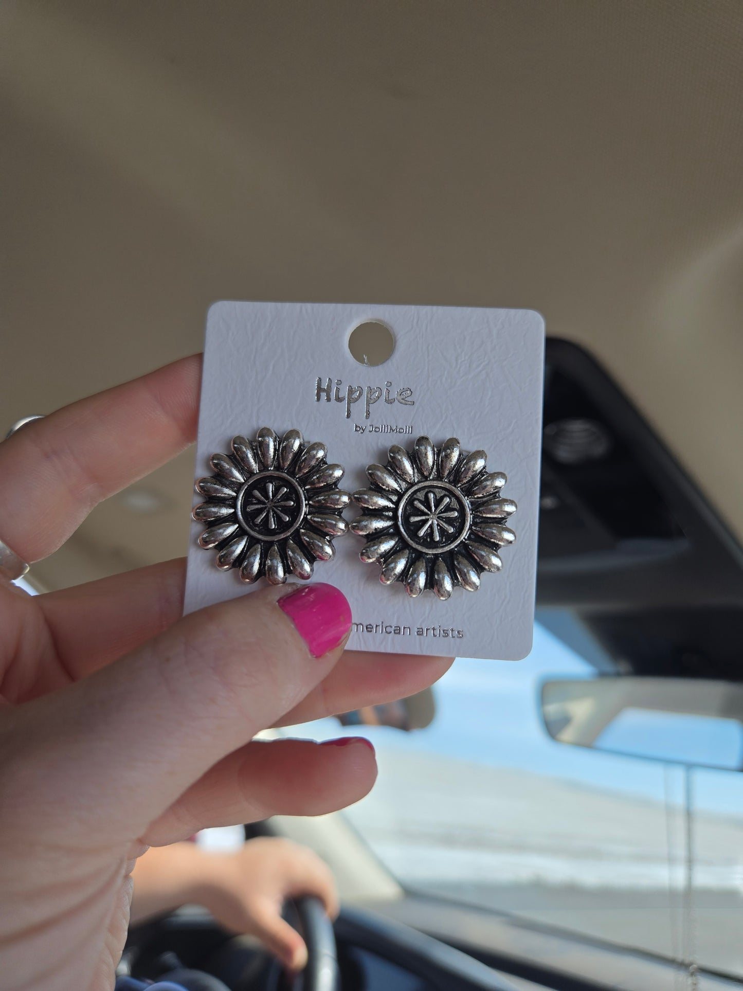 Concho earrings