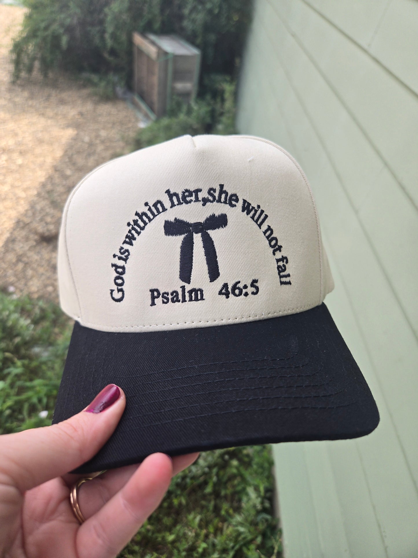 God is within her, she will not fall hat