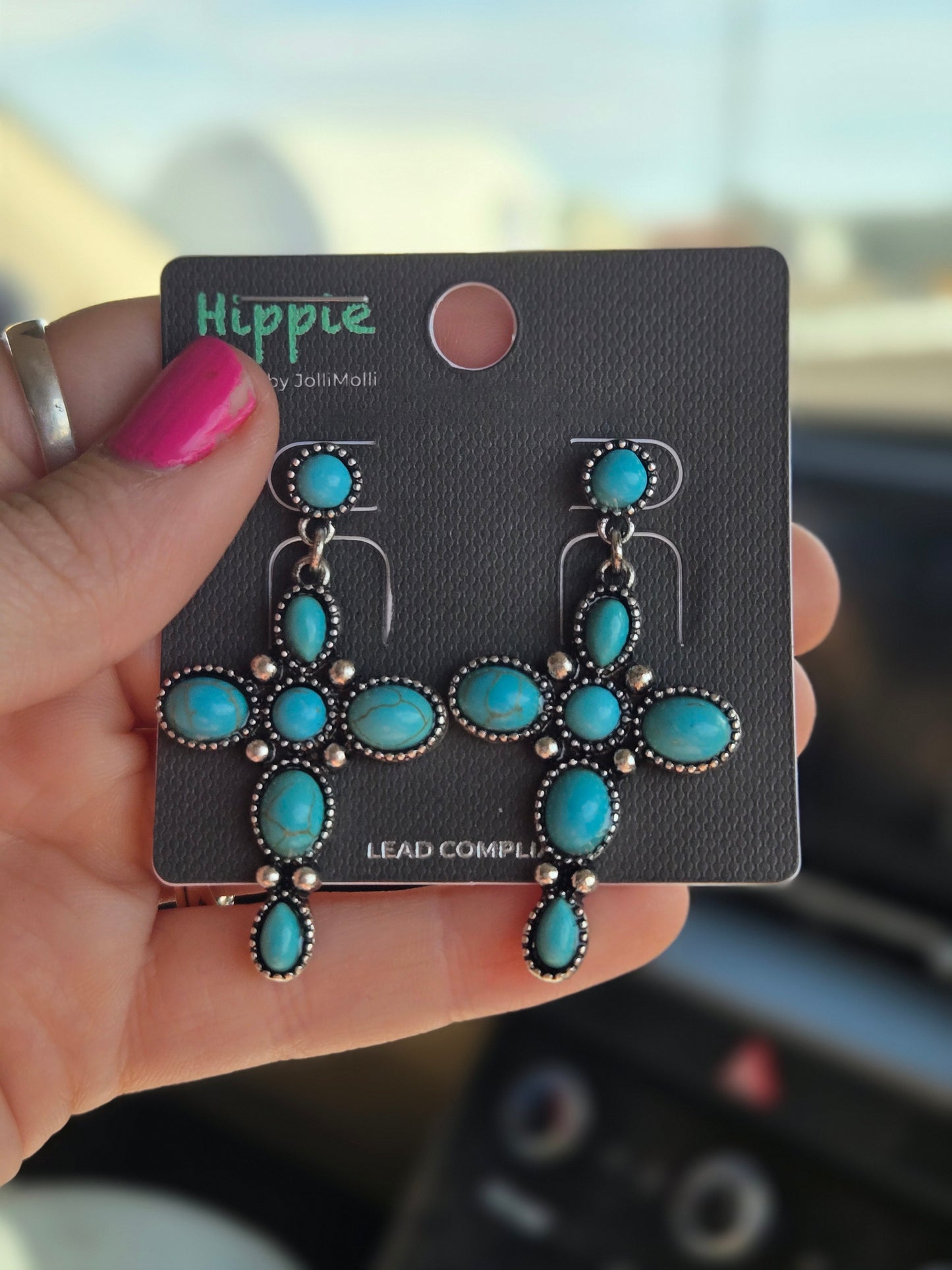 Cross earrings