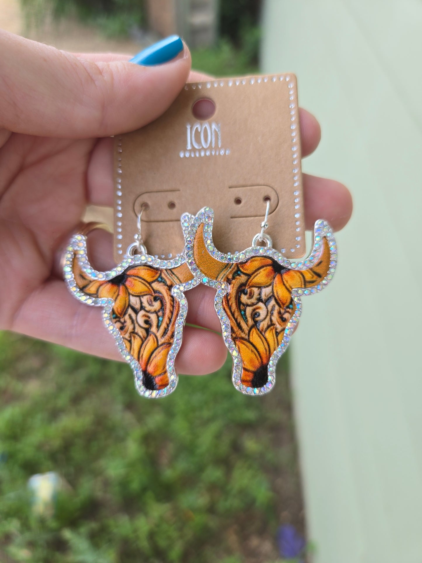 Steer earrings
