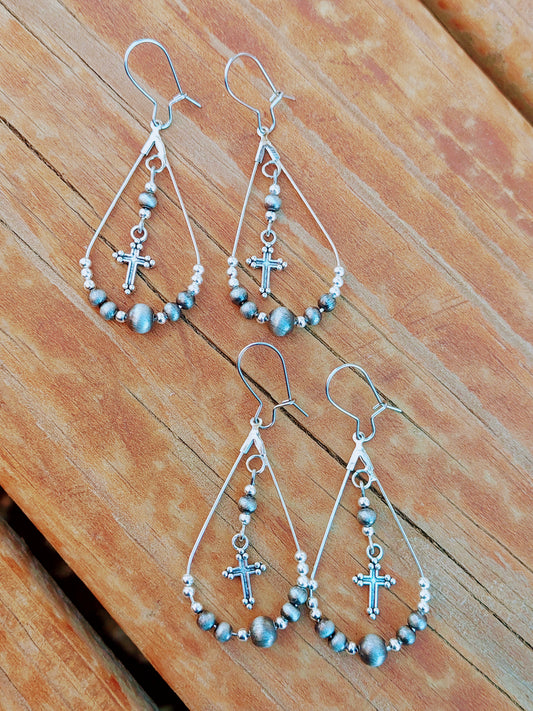 Cross earrings