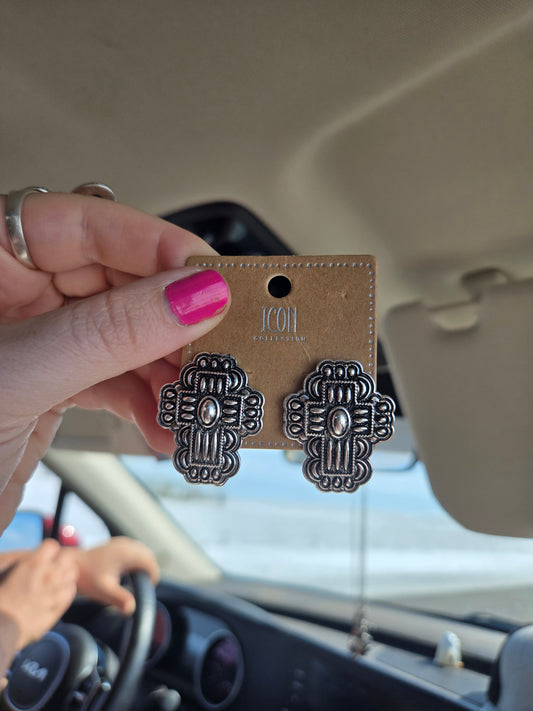 Cross earrings