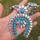 Turquoise and crystal squash