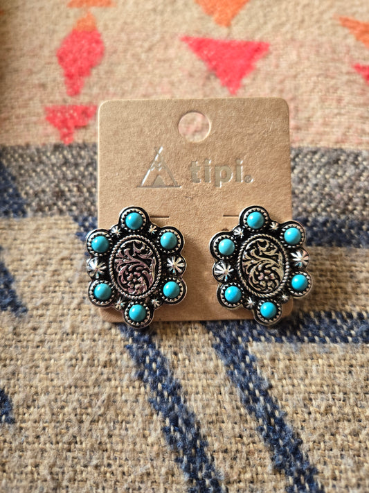 Floral earrings