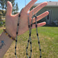 Sterling pearls and black onyx