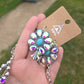 Turquoise and crystal squash