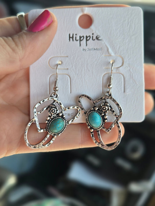 Hat earrings