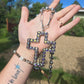 Cross gem necklace