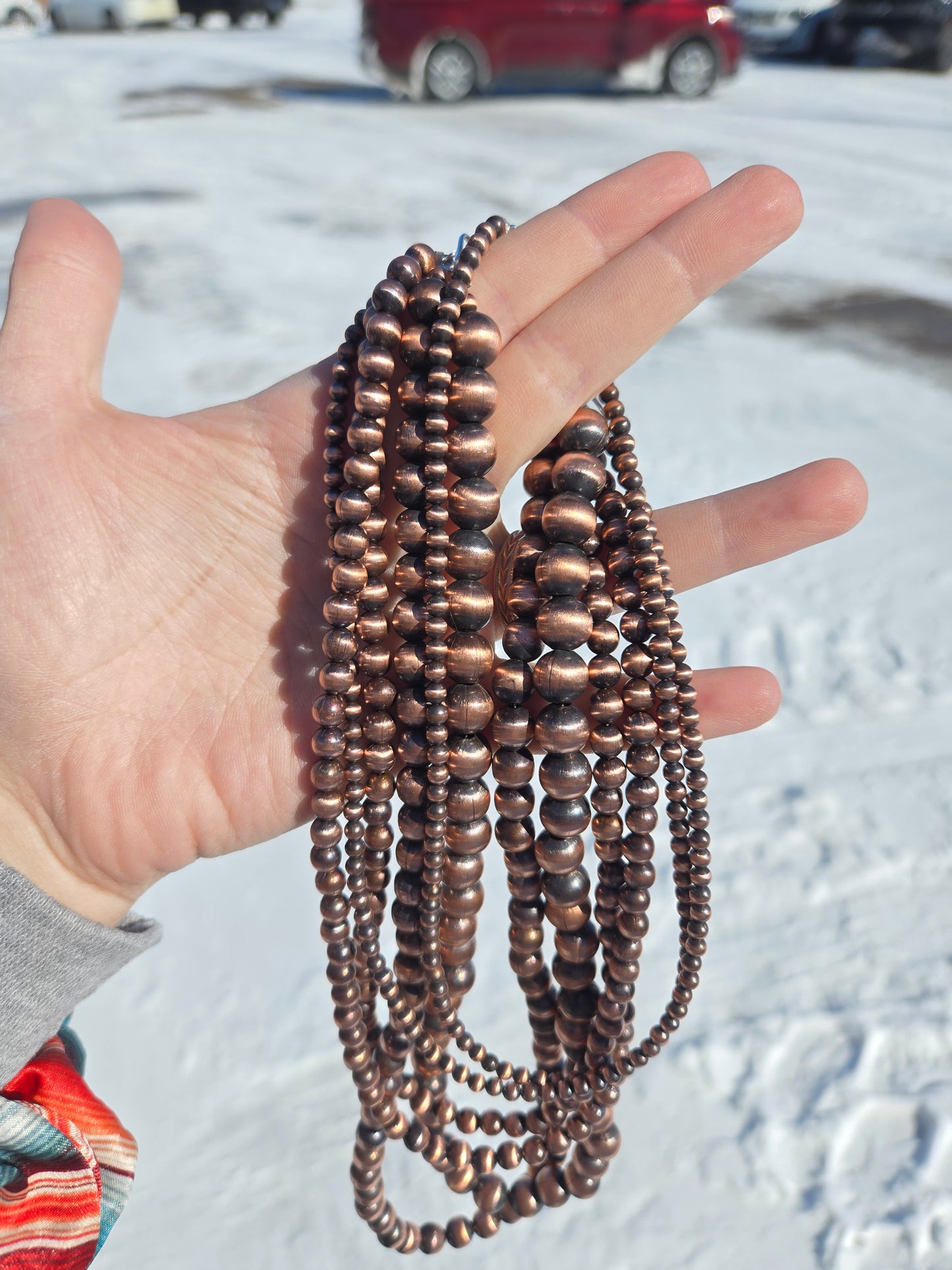 Copper pearls