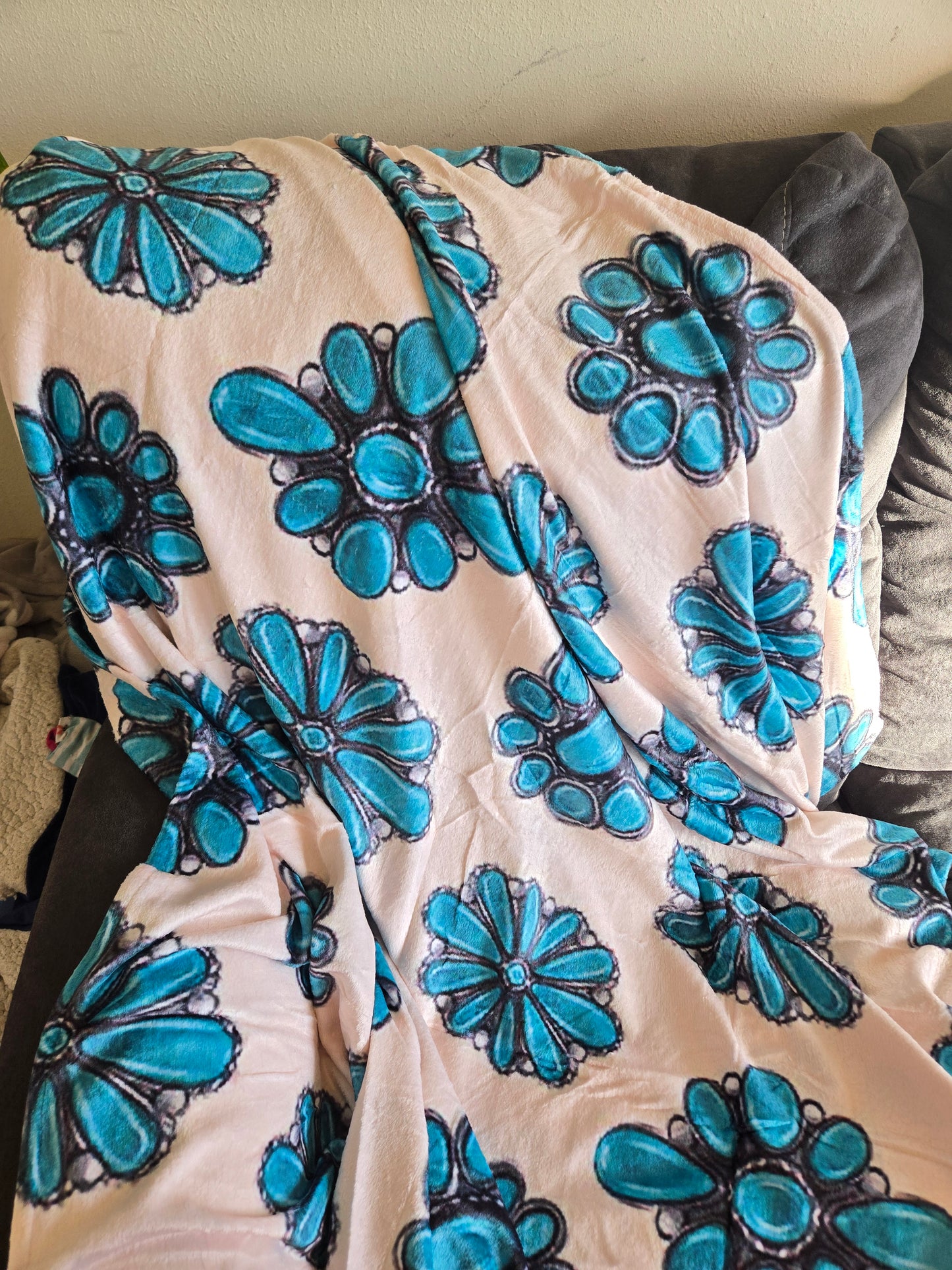 Turquoise blanket