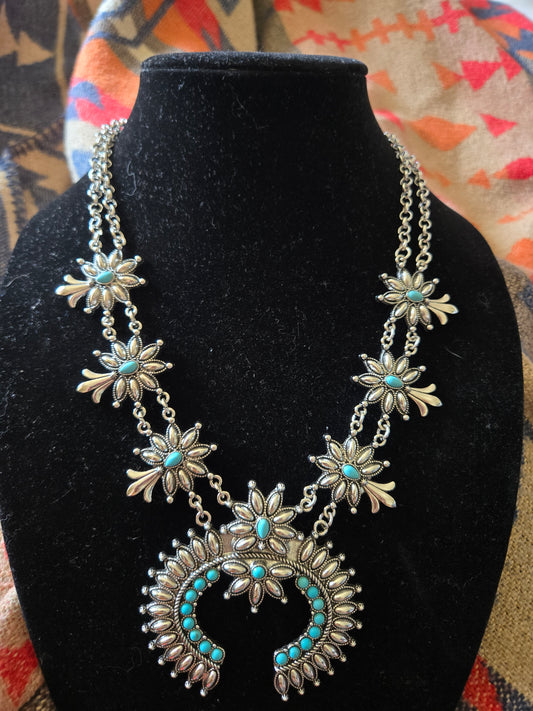 Squash blossom necklace