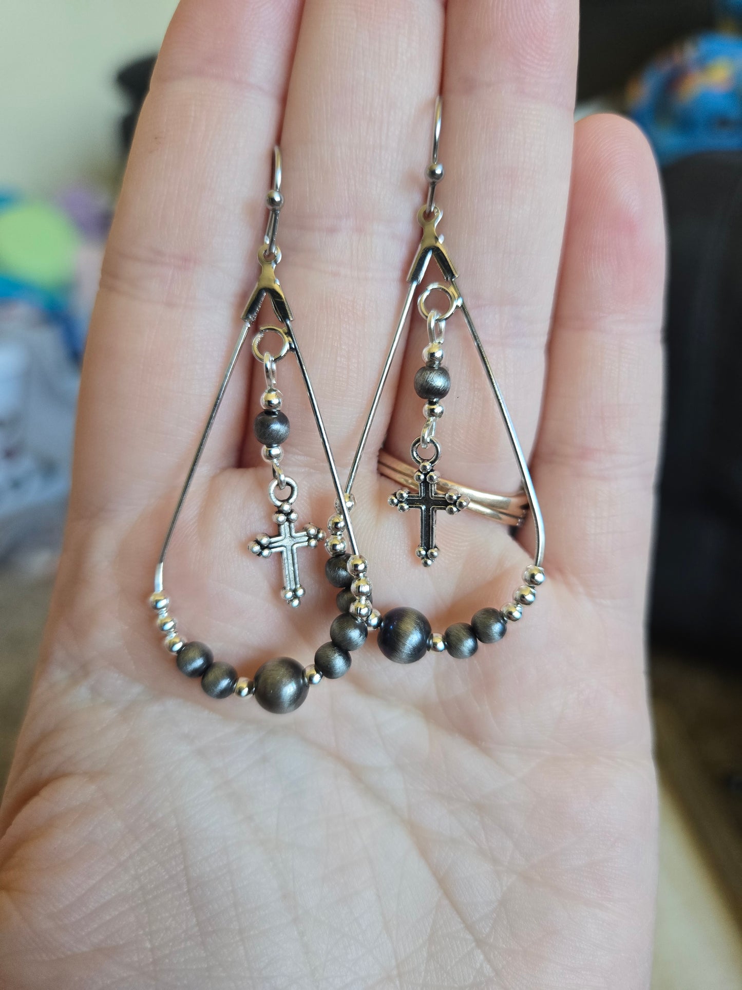 Cross earrings
