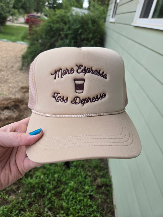 More espresso less depresso hat