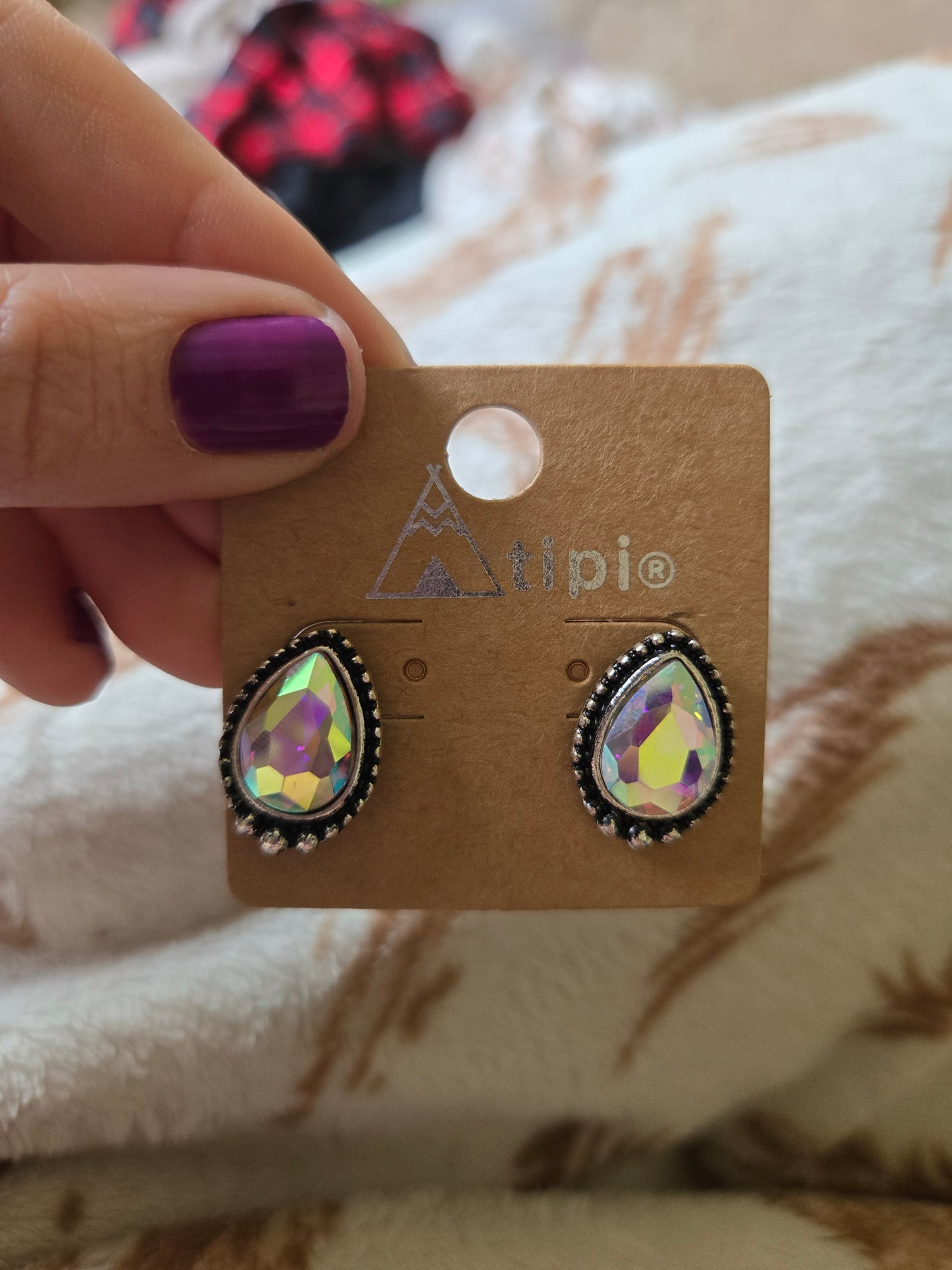 Gem earrings