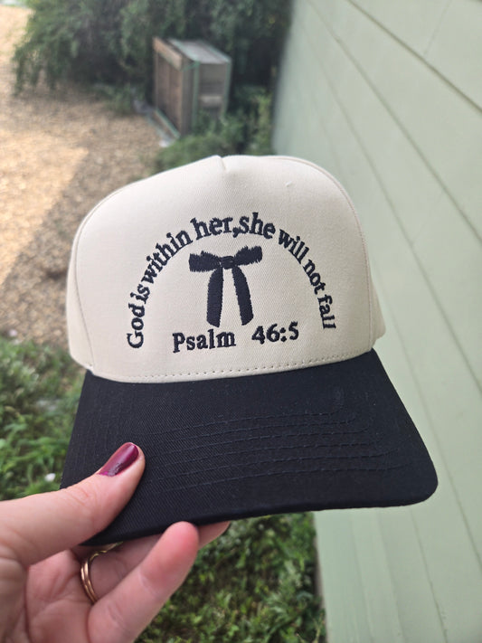 God is within her, she will not fall hat