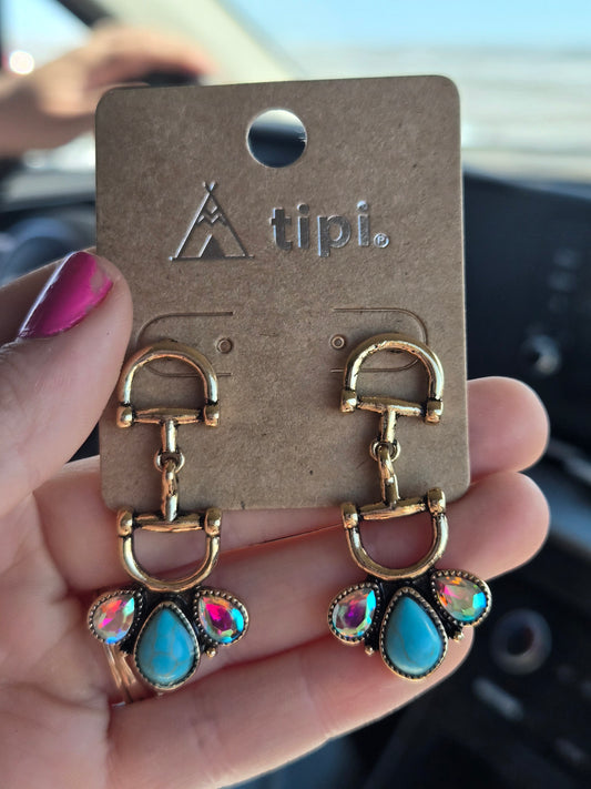 Snaffel bit earrings
