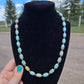 Aqua terrace agate and sterling pearls