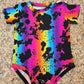 Rainbow cow print Onesie
