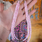 Pink sterling choker