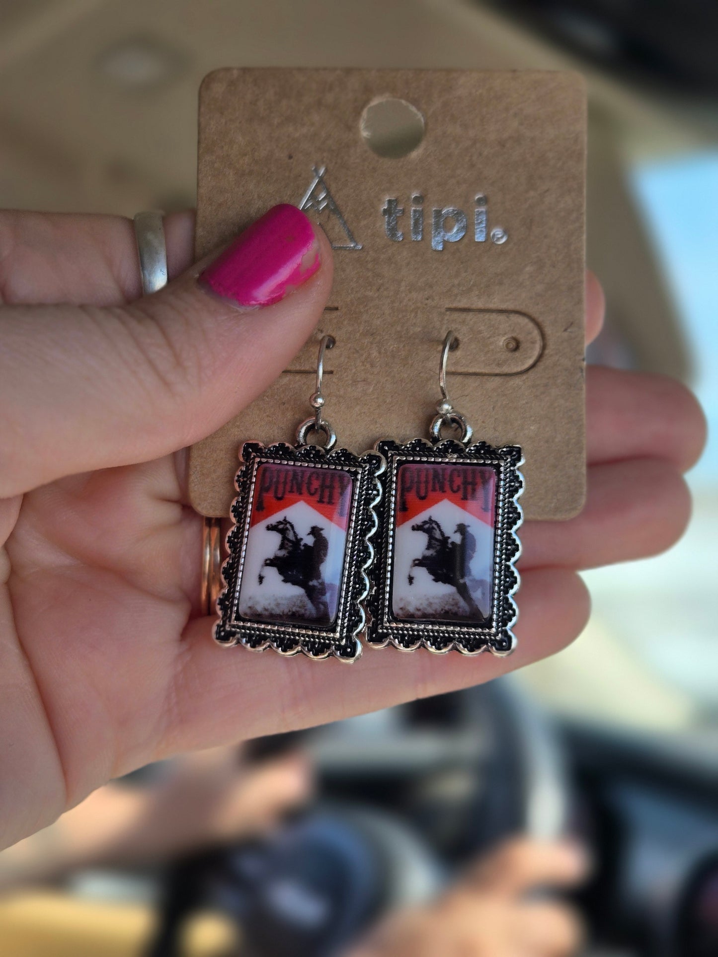 Punchy earrings