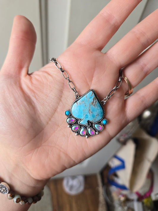 Spade necklace