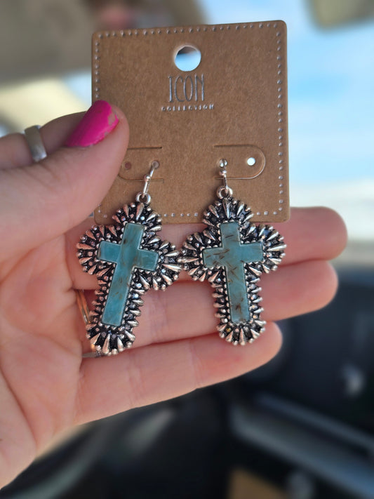 Cross earrings