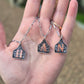 2 toned initial necklaces