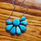 Sterling silver Blue bird turquoise necklace