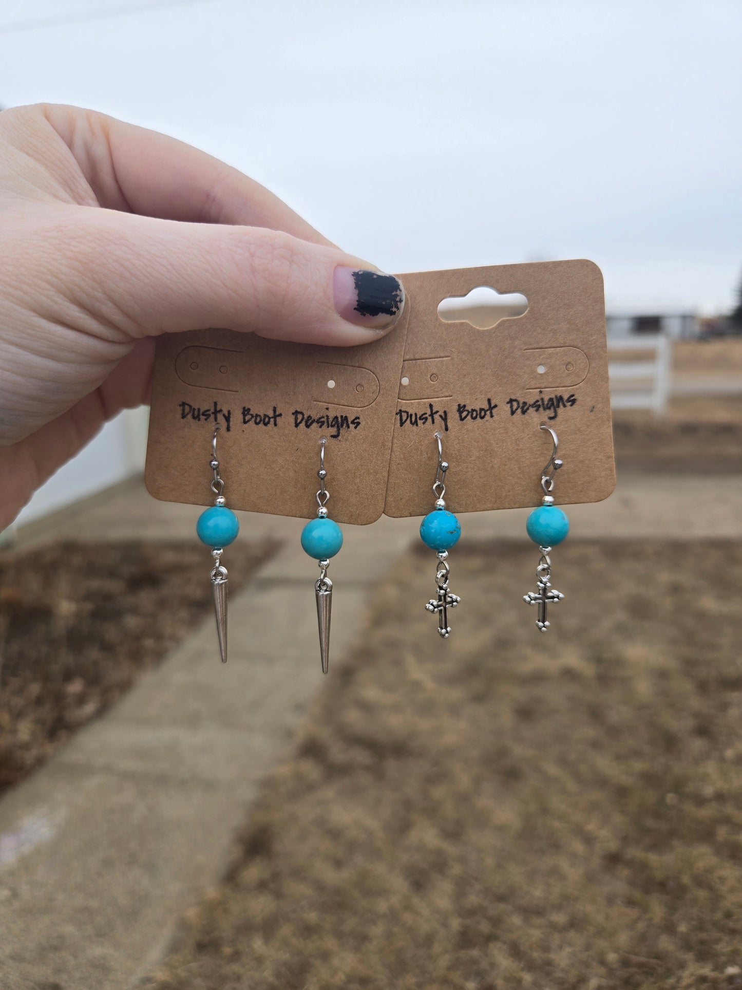 Blue cutie earrings