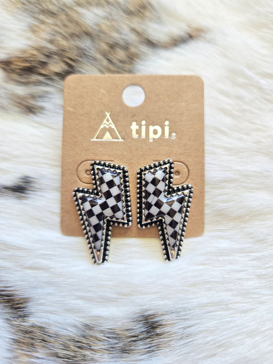 Lightning bolt studs