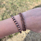Copper pearl bracelets