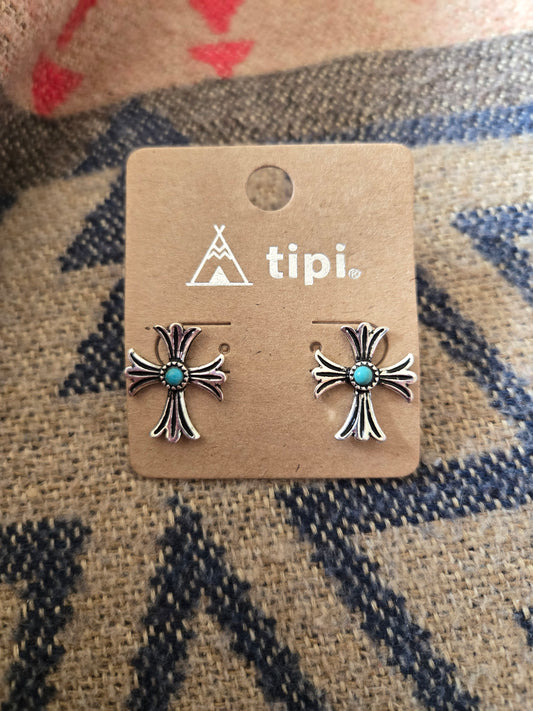 Cross earrings