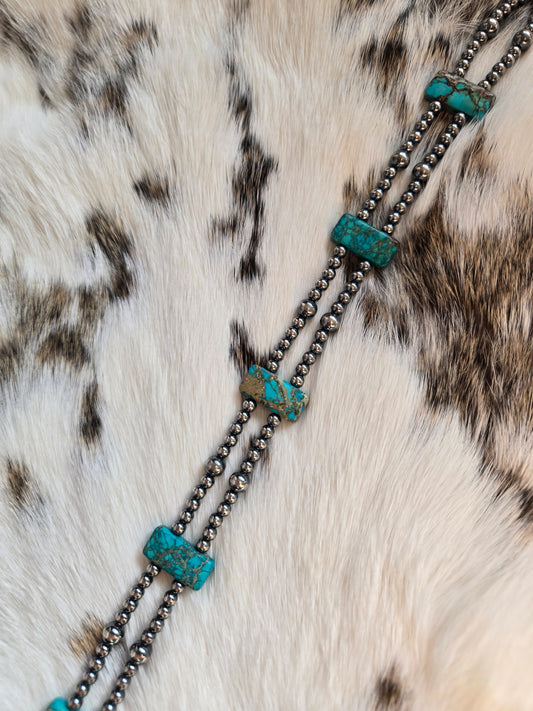 Sterling and turquoise choker