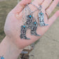 Boot initial necklace