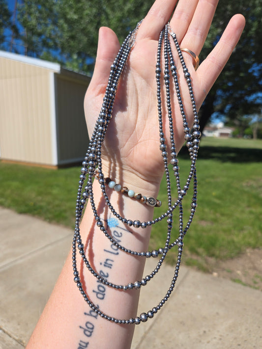 Graduated sterling pearls